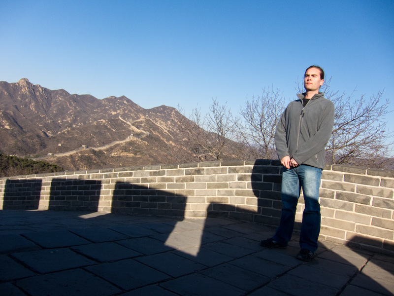 China-Badaling-Great Wall - Its me in my snazzy new jacket. Its not nearly black enough.