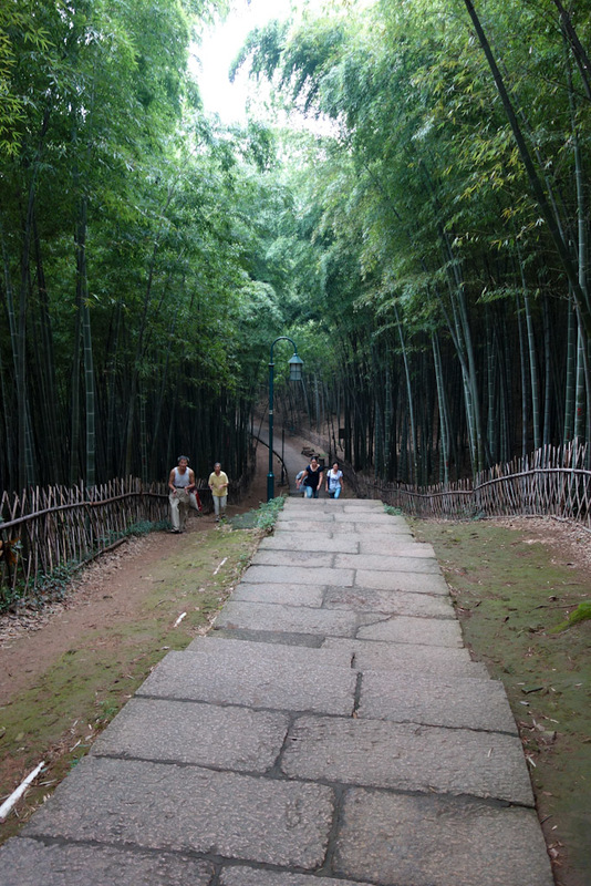 Back to China - Shanghai - Nanjing - Hangzhou - 2012 - The path is very high quality, and again seems to be lit in case you feel like going up at night. This is something I should do. Old folks love to wal