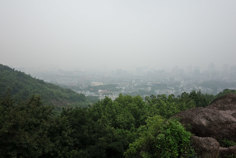 China-Hangzhou-Buddha-West Lake-Hiking - And looking the other way at what I presume is the city, somewhere in there.