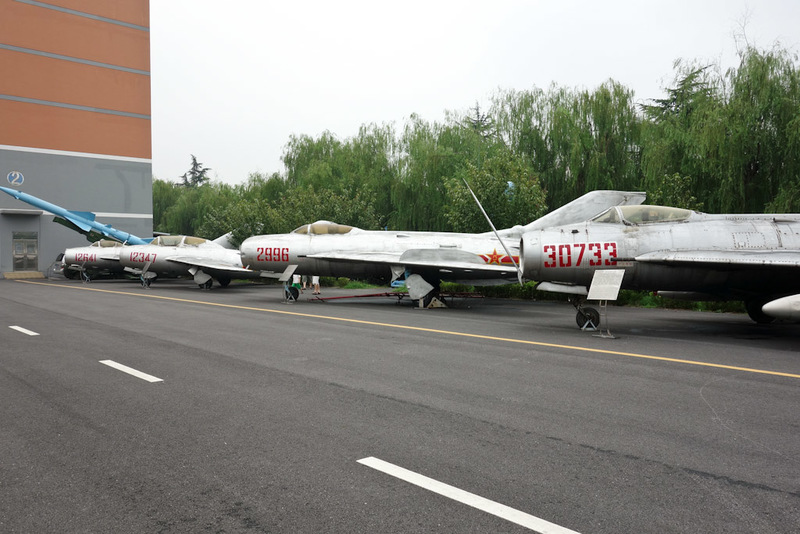Back to China - Shanghai - Nanjing - Hangzhou - 2012 - The usual lineup of Korean war era mig fighters. China made them under license from Russia.