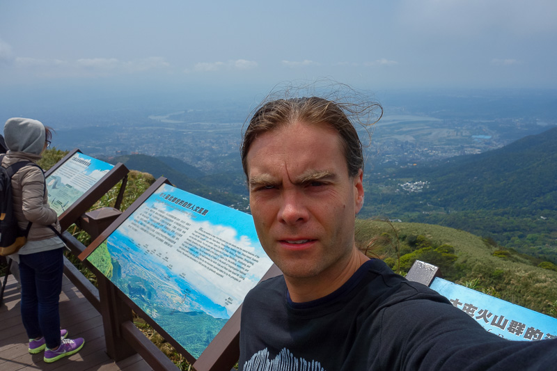 Hong Kong - Japan - Taiwan - March 2014 - It was quite windy for all of my many selfies.