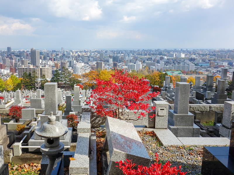 Visiting 9 cities in Japan - Oct and Nov 2016 - <a href=https://lostorwhat.com/japan6/c-423.jpg>Link to Hi Resolution 3000x2000 version</a> I came back down the wrong path via a graveyard. What a vi