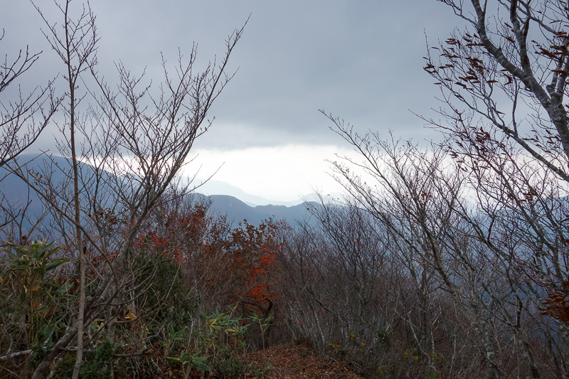 Japan-Sendai-Hiking-Omoshiroyama-Autumn Colors - Views of other peaks.