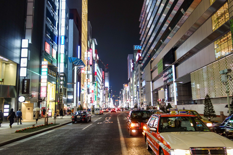 Visiting 9 cities in Japan - Oct and Nov 2016 - Last photo of the very shiny Ginza.