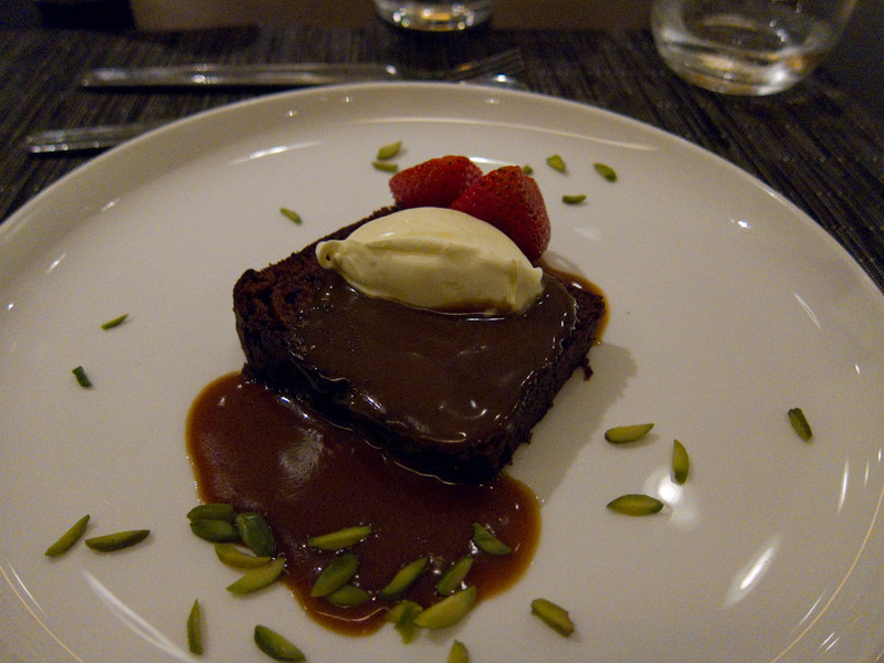 Japan and Taiwan March 2012 - Dessert was toffee pudding with butterscotch sauce, also excellent.