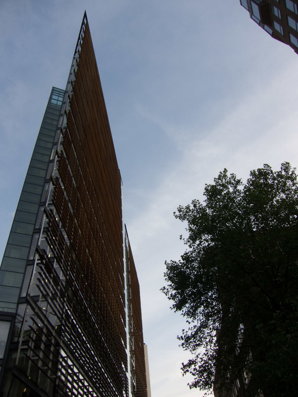 London 3 - June/July 2010 - Random architecture picture of the day. Only skinny people can get the coveted corner office.