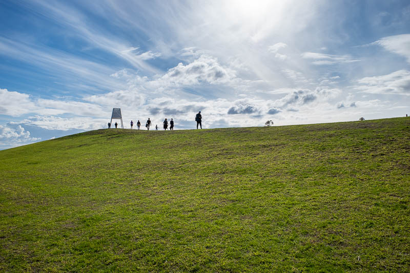  - Shot of the day for me! Love the contrast between green hill and cloudy blue sky.