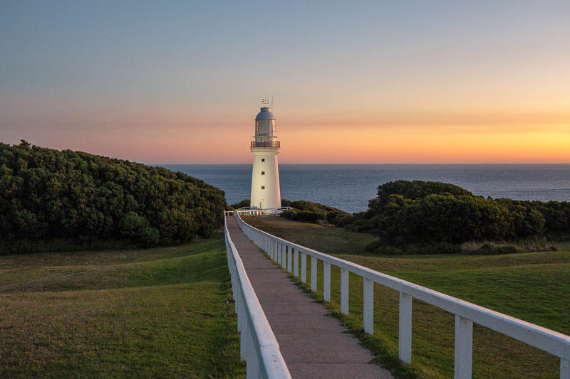 Australia-Cape Otway-Great Ocean Walk - Annnnnd photo of the night. The lighthouse. They light it up just for us for a couple of hours at dusk. Then the light goes out so you can see the sta
