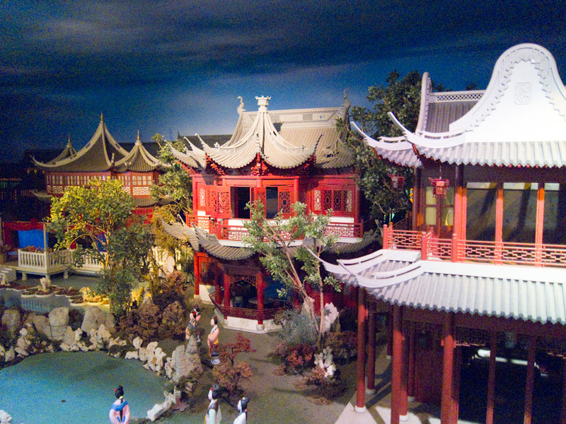 China-Shanghai-Museum-Diorama - I stumbled into this part of old Shanghai.