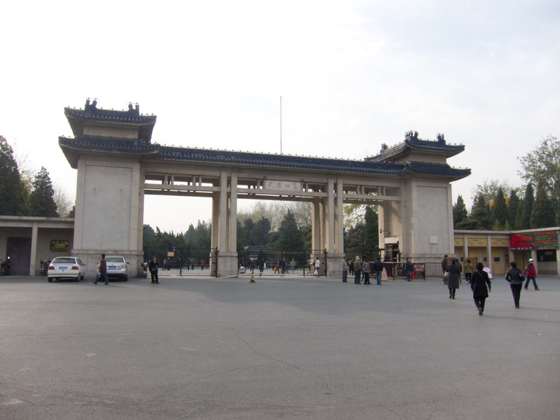 China-Beijing-Temple of Heaven - The entrance gate, theres a small fee to get in but I think Chinese people can scan their national ID card and get in for free.
