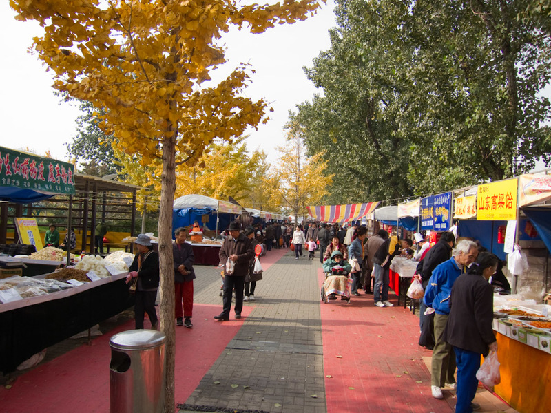 China-Beijing-Temple of Heaven - After leaving the compound, I got lost looking for the subway, and ended up at this street market in the middle of nowhere. These sorts of things only