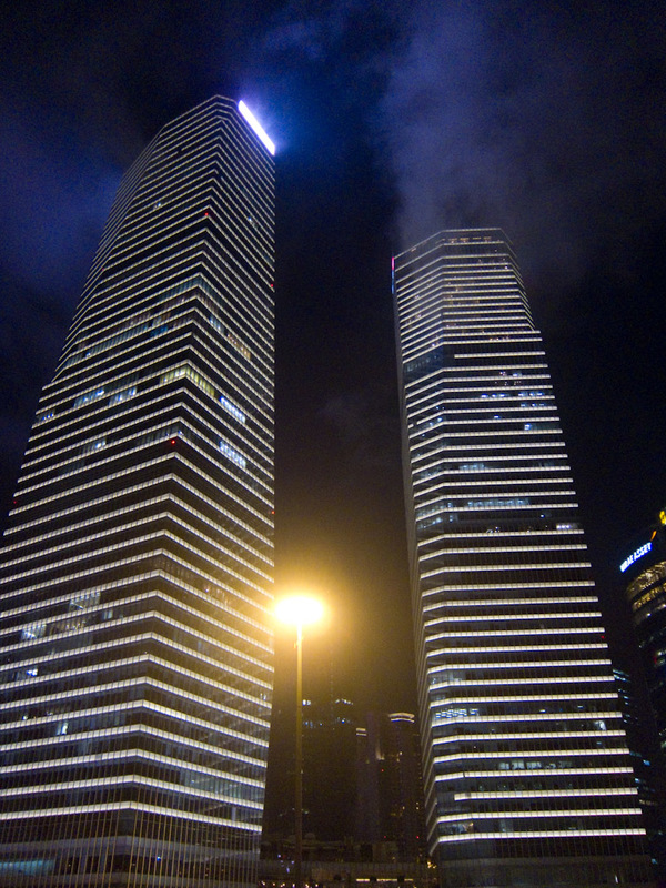 China-Shanghai-Pudong-Beef-Neon - Twin towers.