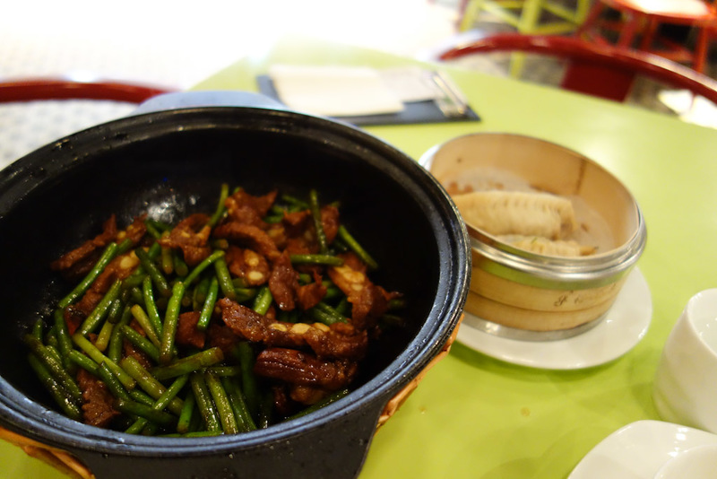 Back to China - Shanghai - Nanjing - Hangzhou - 2012 - My dinner was boney pork cartilidge with sour beans. It was delicious. You crunch through the bones and eat them. The waiter was fascinated by me and 