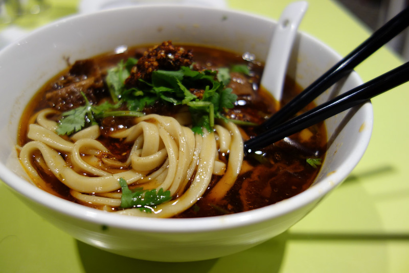China-Nanjing-Beef - Dinner was predictably beef noodle soup, hoping for it to give me magical super powers, as it often does. Apperntly this is Nanjing style though, the 