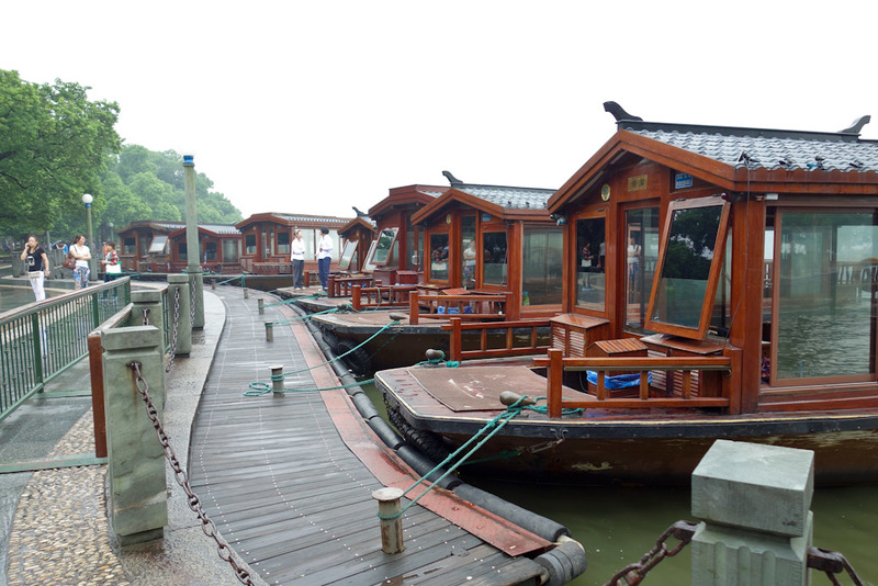 China-Hangzhou-West Lake-Fog - There would have to be 1000 or more wooden boats available, in all shapes and sizes.