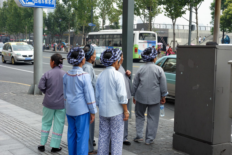 Back to China - Shanghai - Nanjing - Hangzhou - 2012 - Towelheads. Its not racist if they are actually wearing towels on their heads.