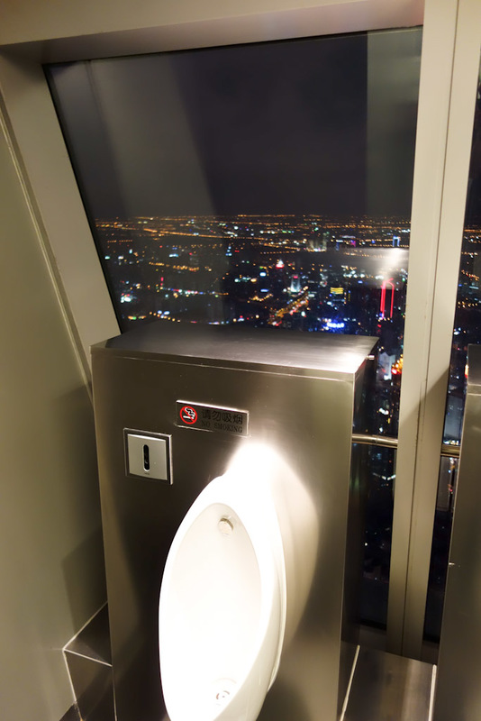 China-Shanghai-Observatory-Architecture - The best view I ever had whilst relieving myself. Girls dont get this luxury. Not only do you have to figure out squat toilets, but now you get no vie