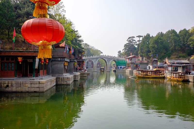 The great loop of China - April 2018 - And one more for good measure with a lantern. The summer palace was an excellent place to go, accessible by subway, entrance fee about $10 that gets y