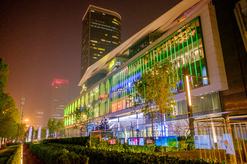 China-Beijing-Food-Architecture - It was late by now, but I walked along the main road past all the huge modern malls. I still have never properly been to this part of Beijing and it l
