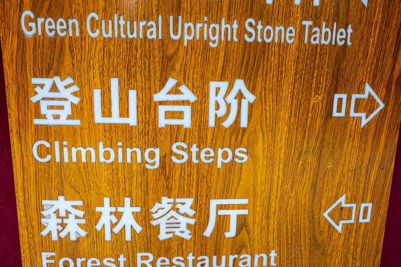 The great loop of China - April 2018 - After at least 3 hours of travel, I had found my park! CLIMBING STEPS! Other signs told me it was the longest set of climbing steps in China. I dont k