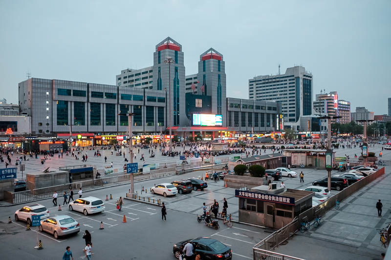 The great loop of China - April 2018 - This is the central railway station. It does have high speed services, but I couldnt get one to Xian (my next destination). I recently realised the st