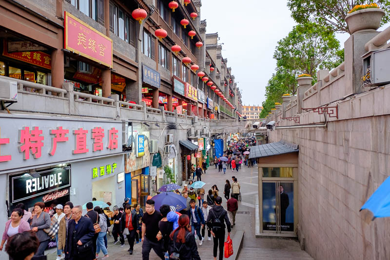The great loop of China - April 2018 - This is the alleyway between the drum tower and bell tower, very busy, quite a few beggars trying to scam tourists.