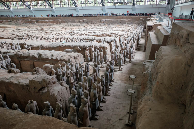 China-Xian-Terracotta Army - It was really not crowded at all, I could get a spot on the fence immediately. Very surprising given all the stories I had read. Some people who came 
