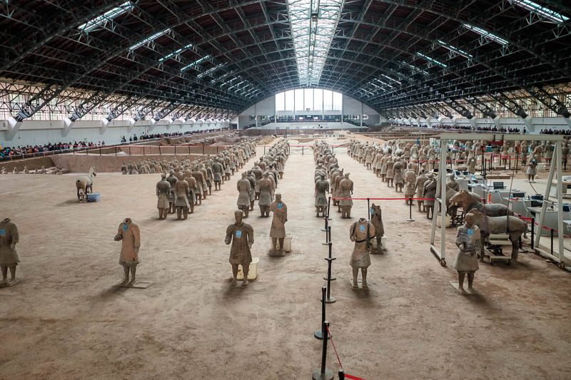China-Xian-Terracotta Army - None of these are in their original positions.