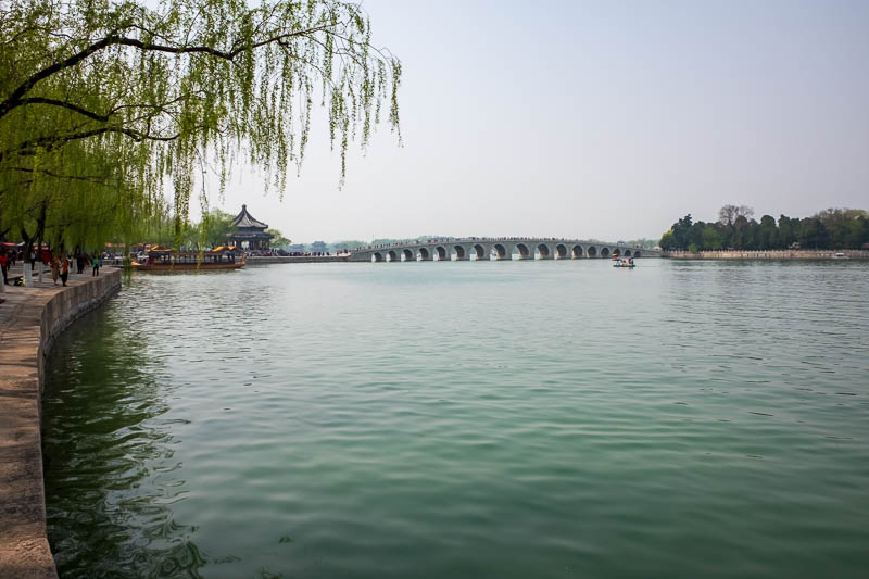 The great loop of China - April 2018 - Here is an old bridge to an island. I needed a zoom lens today (my camera is a fixed prime lens), and of course it would be good if the pollution disa