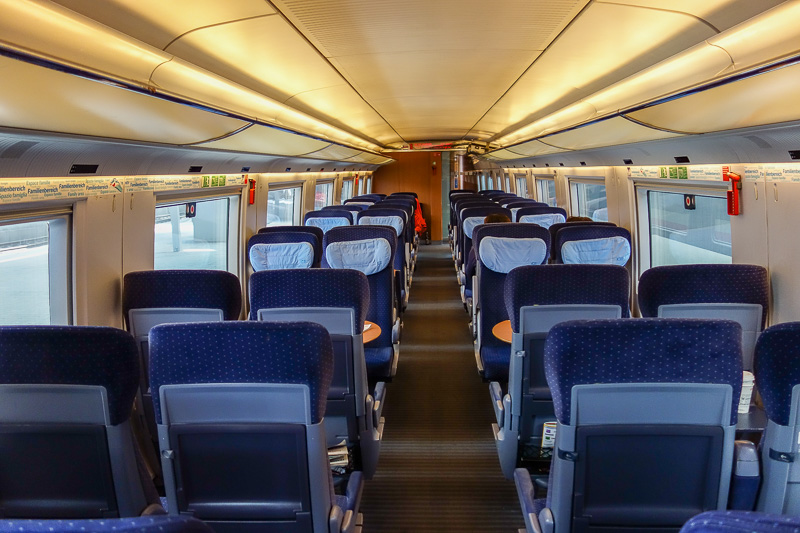 London / Germany / Austria - Work & Holiday - May and June 2016 - The inside of the train is quite luxurious, comparable to China or Taiwan, better than England and Japan, presumably because its a newer system.