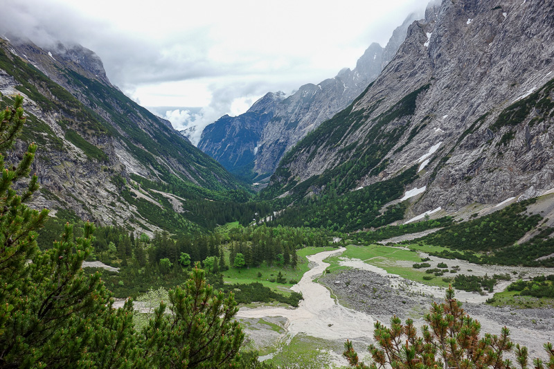 London / Germany / Austria - Work & Holiday - May and June 2016 - The view back from where I had come was impressive. That isnt a path, its streams of rocks and gravel.