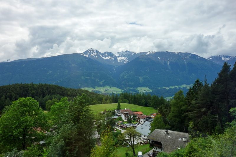 London / Germany / Austria - Work & Holiday - May and June 2016 - Just prior to descending into Innsbruck I realised we were actually quite high up. Hence the reason the train went so slowly. Along the train line the