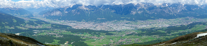 London / Germany / Austria - Work & Holiday - May and June 2016 - And finally, all of Innsbruck. You can see the airport on the left edge of the city, and the valley that way heads back into Bavaria, from where I cam