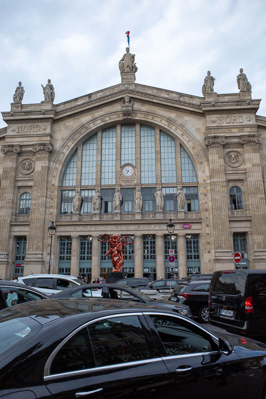 France & England... for work... - And here is Gare Du Nord station, where I stood up and had a falafel for my dinner, eating one handed while using the other to fight off pickpockets. 