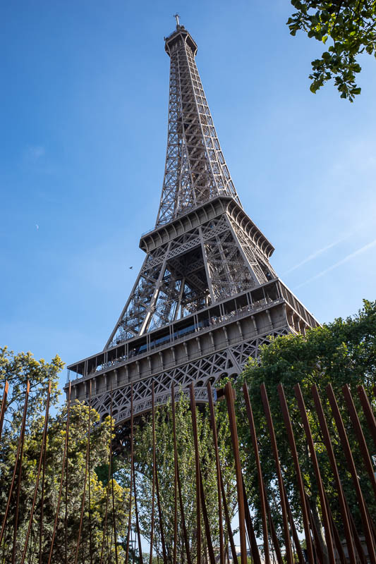 France-Paris-Eiffel Tower - This is about as close as you can get now.