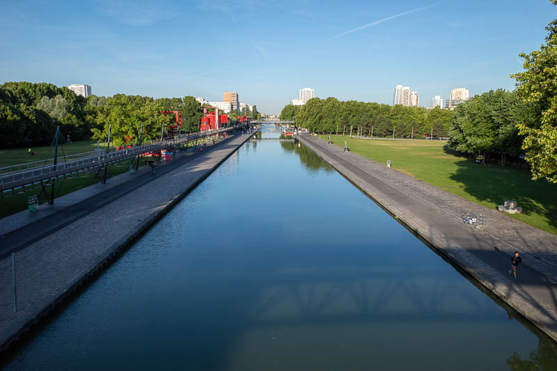 France-Paris-La Villette - One of the canals. Another day of perfect weather in Paris, set to continue until I leave for London on Saturday, the long range forecast for London l