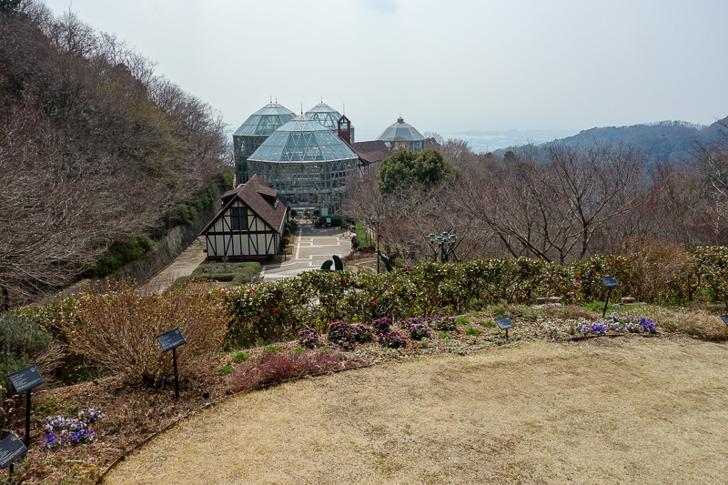 Japan-Kobe-Hiking-Garden-Takaoyama - The idea of the herb garden is to take the cable car to the top then walk down to another cable car station. Its probably not the best time to visit, 