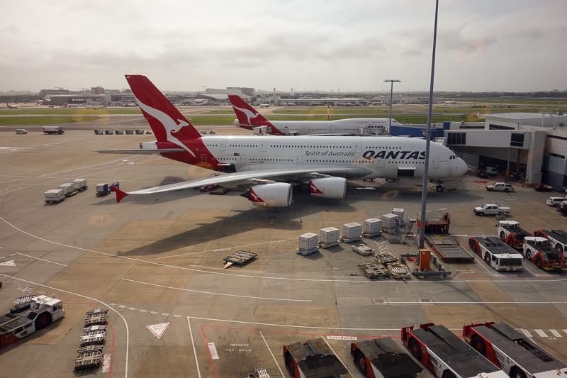 Hong Kong - Japan - Taiwan - March 2014 - Presumably this is my plane. Qantas admitted for the first time yesterday they wish they never bought A380's, instead they should have bought Boeing 7
