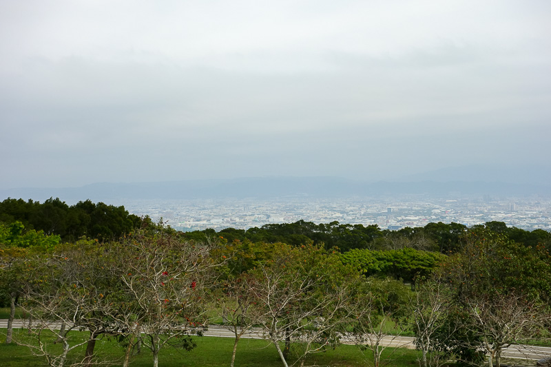 Taiwan-Taichung-Garden-Beef - And a lesser part of the city. If it were a clear day, this might be great. The park could do a better job to create a view, a raised platform, saw do
