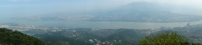 Hong Kong - Japan - Taiwan - March 2014 - Again with the poorly sized panorama. Todays pollution update was opposite to yesterday, it started out terrible then started getting better. Right no