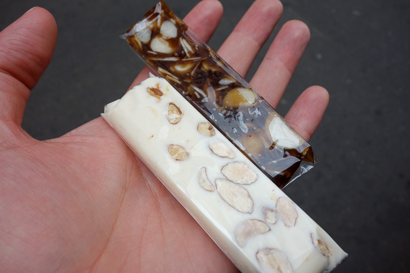 Hong Kong - Japan - Taiwan - March 2014 - I bought some nougat. It was delicious! My girly hands are awesome.