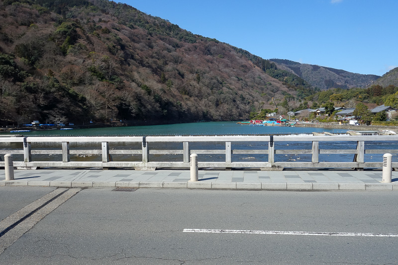 Japan-Kyoto-Arashiyama-Hiking-Bamboo-Monkeys - This bridge is one of the main attractions according to signs. I am not entirely sure why, its not even 100 metres long, and even as I was crossing it