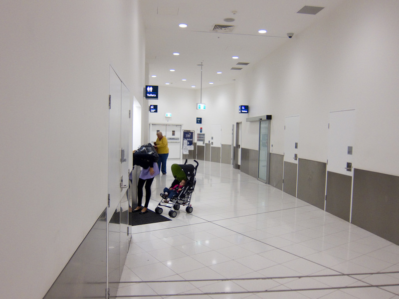 Sydney-Airport-Lounge-Qantas - The tourist refund scheme office is at the end of that hallway, past the toilets, down an alley, into an unmarked door, the government really does not