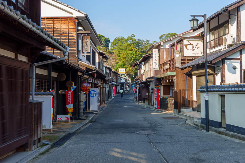 Japan-Hiroshima-Hiking-Miyajima - I walked along a street full of closed ice cream shops.