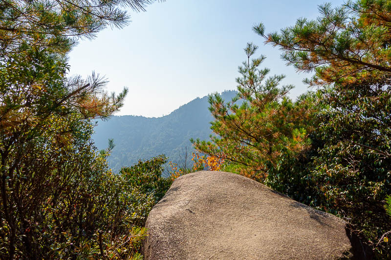 Japan-Hiroshima-Hiking-Miyajima - Once up on the ridge line there were a lot of view spots.