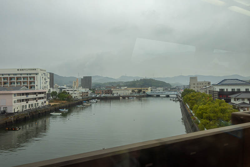 Japan-Matsuyama-Osaka - Grey and raining for the entire journey.
