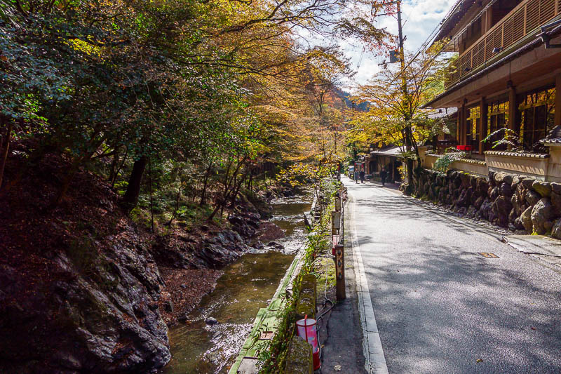 Japan-Kurama-Kibune-Hiking - The creek along side the road is very nice, lots of mini waterfalls.