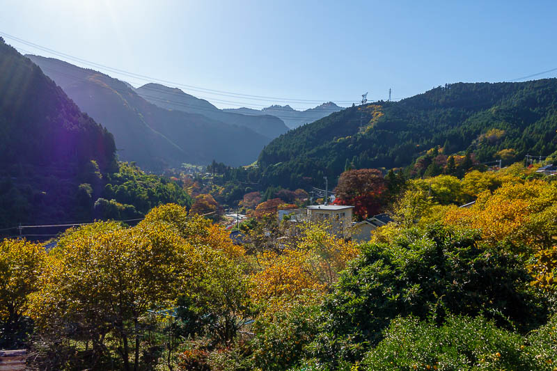 Japan-Tokyo-Hiking-Mount Takamizu - Sawai station is on the side of the hill, this is the view!