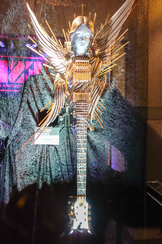 Japan 2015 - Tokyo - Nagoya - Hiroshima - Shimonoseki - Fukuoka - They had a heap of their ridiculous guitars on show in the gallery, I almost couldnt believe my eyes when it said 75,000. I thought thats only about $
