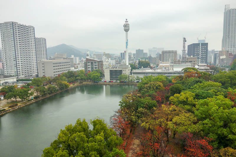 Japan 2015 - Tokyo - Nagoya - Hiroshima - Shimonoseki - Fukuoka - Hiroshima like all Japanese cities has some kind of tower no one uses anymore.